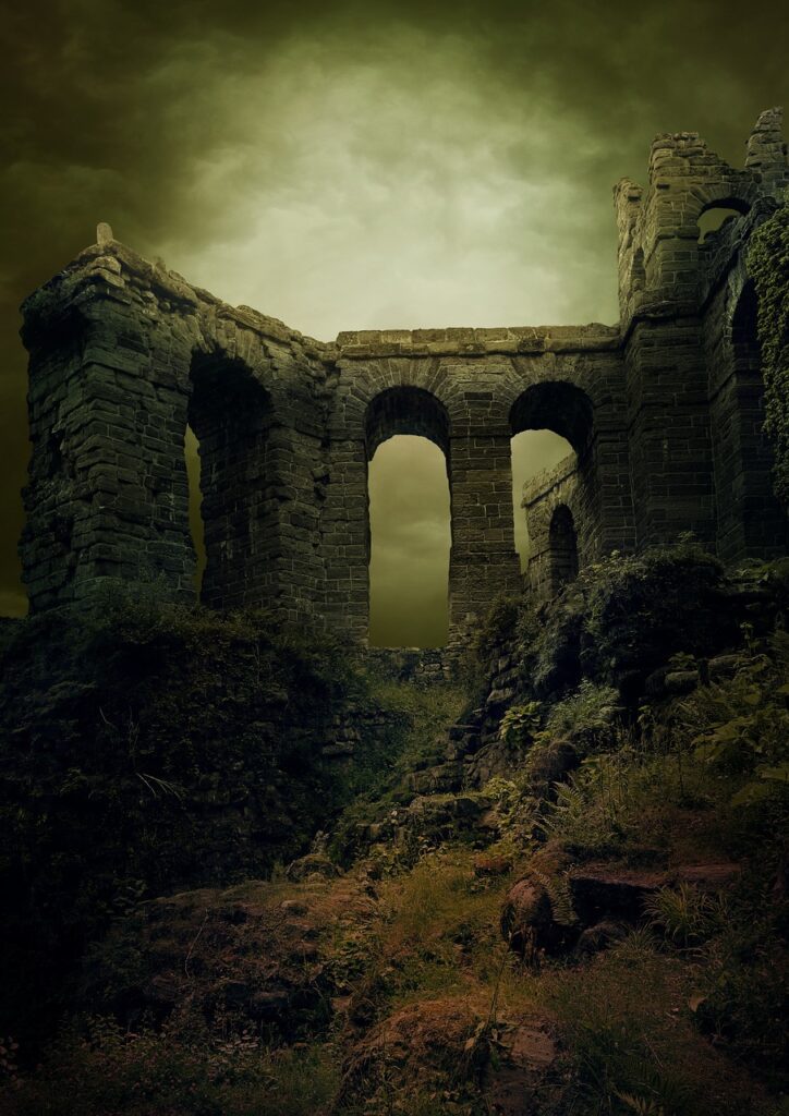 ruin, castle, middle ages, dramatic, dark, beautiful wallpaper, mysterious, background, iphone wallpaper